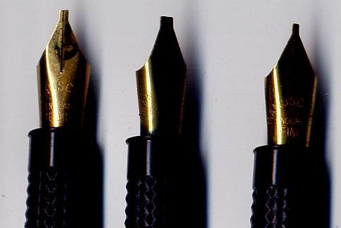 Different width nibs Different width nibs